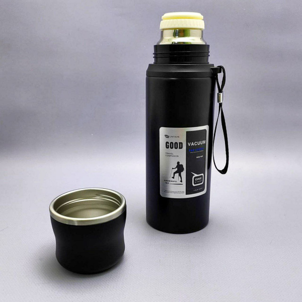 Термос вакуумный 800 мл. Vacuum Cup из нержавеющей стали, чашка, клапан